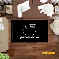 فرشینه با نوشته bathroom